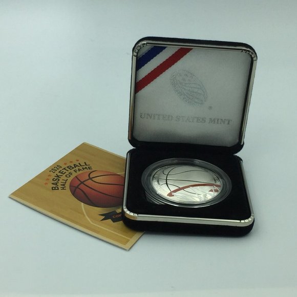 2020-P Basketball HALL of FAME 2020 Colorized Dollar - Picture 3 of 4